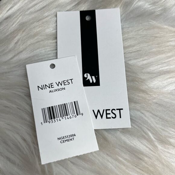 Nine West Alixson Shoulder Bag Purse Cement Small - Picture 9 of 10